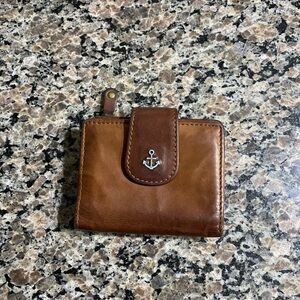 HARBOUR wallet. Brown. Used condition. Very nice and compact